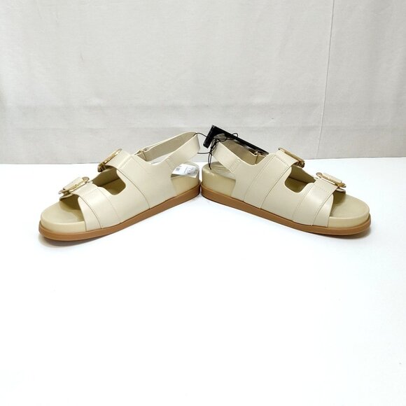 Time And Tru Dad Buckle Slingback Sandal Size 11 Bone Color Adjustable Strap NWT - Picture 4 of 8